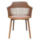 Kit 2 Cadeiras Montreal Marcela Fratini Almofada Em Pu Estrut