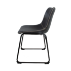 Kit 2 Cadeiras Munich Preta Vintage Para Sala Escritório Vara