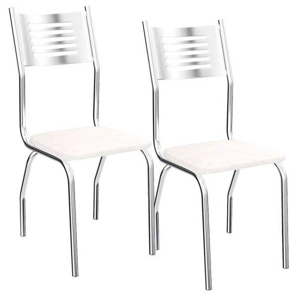 Kit 2 Cadeiras Munique C047 - Kappesberg - Branco