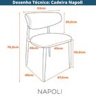 Kit 2 Cadeiras Napoli Agatha Fratini Assento Encosto Revestid