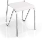 Kit 2 Cadeiras Nápolis Cromada Branco Kappesberg