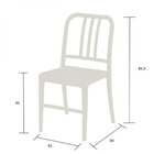 Kit 2 Cadeiras Navy  Branco