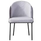 Kit 2 Cadeiras Nevada Denali Fratini Assento Em Tecido Cinza