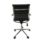 Kit 2 Cadeiras Office Com Rodízio E Encosto Esteirinha Baixa