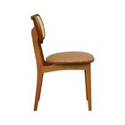 Kit 2 Cadeiras Organik Madeira Maciça Encosto Telinha Assento