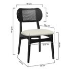 Kit 2 Cadeiras Organik Madeira Maciça Encosto Telinha Assento