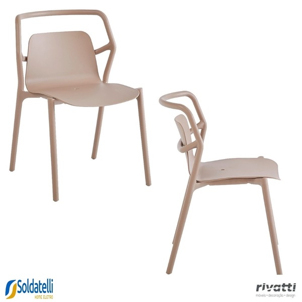 Kit 2 Cadeiras Outdoor Enjoy Uv Empilhável Várias Cores - Riv