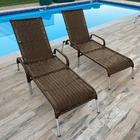 Kit 2 Cadeiras P/ Piscina Reclinável Madrid, Área Externa Tab