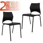 Kit 2 Cadeiras Paladio Preto