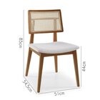 Kit 2 Cadeiras Palermo  Freijó