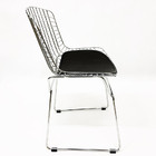 Kit 2 Cadeiras Para Cozinha Bertoia Maciça Cromadas Assento P