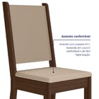 Kit 2 Cadeiras Para Cozinha Clara Amêndoa/savana