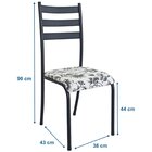 Kit 2 Cadeiras Para Cozinha E Sala De Jantar 541.sli Preto/br