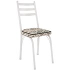 Kit 2 Cadeiras Para Cozinha Tubular D-13 Nara De Aço Branco/c