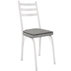 Kit 2 Cadeiras Para Cozinha Tubular D-13 Nara De Aço Branco/g