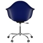 Kit 2 Cadeiras Para Escritório Arm Base Cromada Dsw-m Office