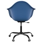 Kit 2 Cadeiras Para Escritório Arm Base Preta Dsw-m Office Az