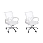 Kit 2 Cadeiras Para Escritório Diretor Tela Mesh Com Relax To