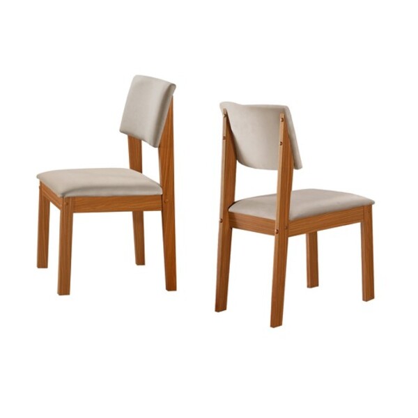 Kit 2 Cadeiras Para Mesa De Jantar Estofada Turim  Lj Móveis