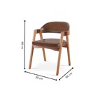 Kit 2 Cadeiras Para Mesa De Jantar Gaia