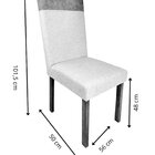 Kit 2 Cadeiras Para Sala De Jantar Arizona Tecido Linho Com C