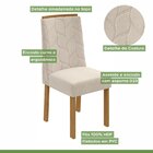 Kit 2 Cadeiras Para Sala De Jantar Astrid  Amêndoa Clean/rinz