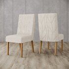 Kit 2 Cadeiras Para Sala De Jantar Eloá Nature