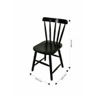 Kit 2 Cadeiras Para Sala De Jantar Espanha  Preto