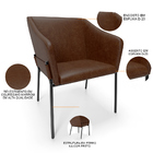 Kit 2 Cadeiras Para Sala De Jantar Estar Living Olívia L02 Co