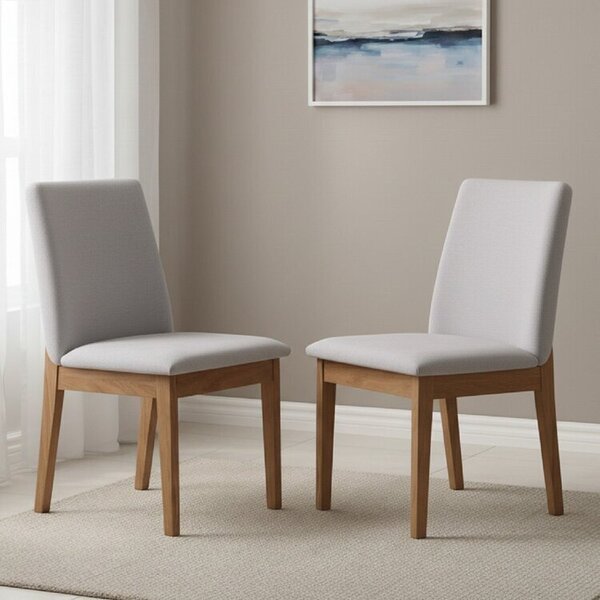 Kit 2 Cadeiras Para Sala De Jantar Estofada Madeira Maciça Ce