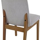 Kit 2 Cadeiras Para Sala De Jantar Estofada Madeira Maciça Ce