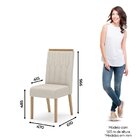 Kit 2 Cadeiras Para Sala De Jantar Lavínia Nature