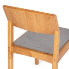 Kit 2 Cadeiras Para Sala De Jantar Madeira Maciça Less  Cinza