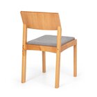 Kit 2 Cadeiras Para Sala De Jantar Madeira Maciça Less  Cinza