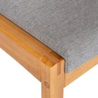 Kit 2 Cadeiras Para Sala De Jantar Madeira Maciça Less  Cinza