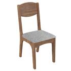 Kit 2 Cadeiras Para Sala De Jantar Mdf Assento Estofado Nancy