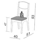 Kit 2 Cadeiras Para Sala De Jantar Mdf Assento Estofado Nancy