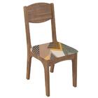 Kit 2 Cadeiras Para Sala De Jantar Mdf Assento Estofado Nancy