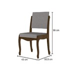 Kit 2 Cadeiras Para Sala De Jantar Ônix Amadeirado/pena Caram