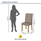 Kit 2 Cadeiras Para Sala De Jantar Pés Em Madeira Maciça Mari