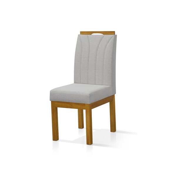 Kit 2 Cadeiras Para Sala De Jantar Portinari Cinza Claro