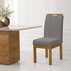 Kit 2 Cadeiras Para Sala De Jantar Portinari Cinza Claro