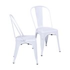 Kit 2 Cadeiras Para Sala De Jantar Retrô Branco