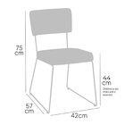 Kit 2 Cadeiras Para Sala De Jantar Roma Caramelo