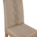 Kit 2 Cadeiras Para Sala De Jantar Yasmin D04 Carvalho Nobre/