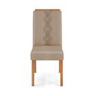 Kit 2 Cadeiras Para Sala De Jantar Yasmin D04 Carvalho Nobre/