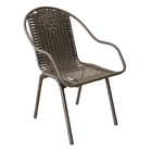 Kit 2 Cadeiras Para Varanda/area Externa Em Junco Cestinha Pr