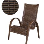 Kit 2 Cadeiras Paris Area Externa, Jardim Junco Envelhecido