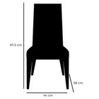 Kit 2 Cadeiras Paris Em Veludo Estofadas Cel Móveis Cor Prata