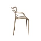 Kit 2 Cadeiras Polipropileno Alegra Espresso Móveis Fendi